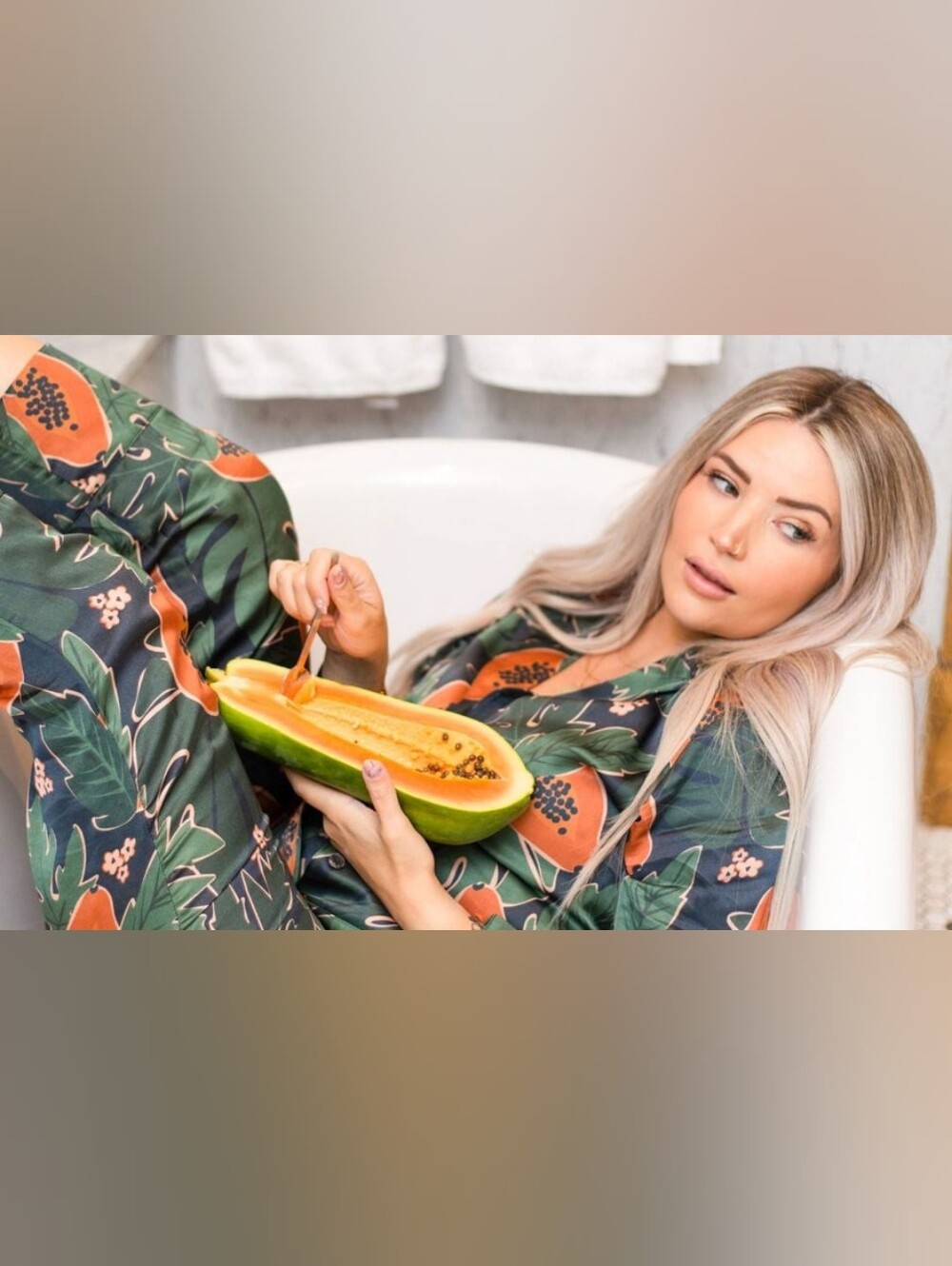 Smash + Tess Papaya Power Pajama Set XS